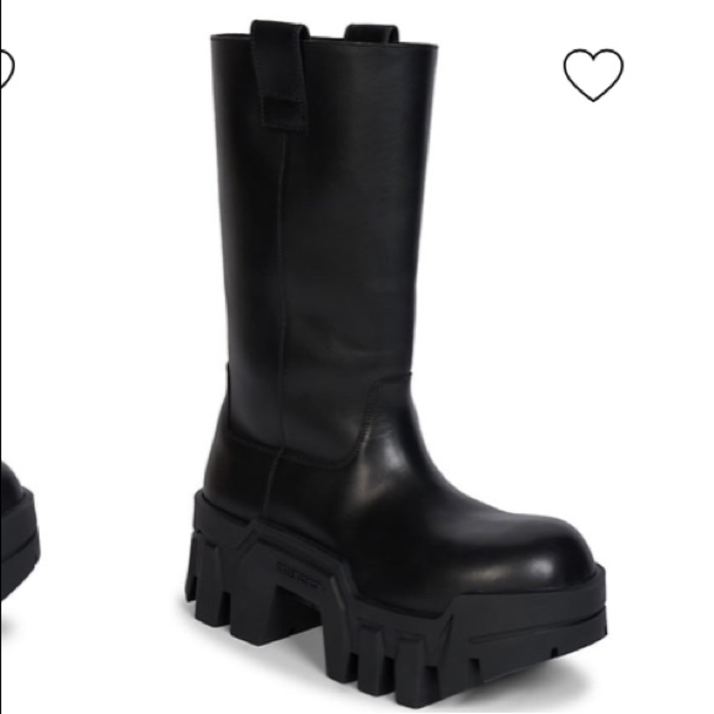 Balenciaga bulldozer leather platform boots size 40